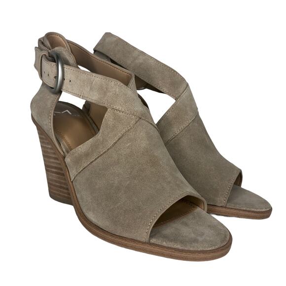 Marc Fisher LTD Taupe Vega Sandal - Size 6.5 - Women - Picture 14 of 14